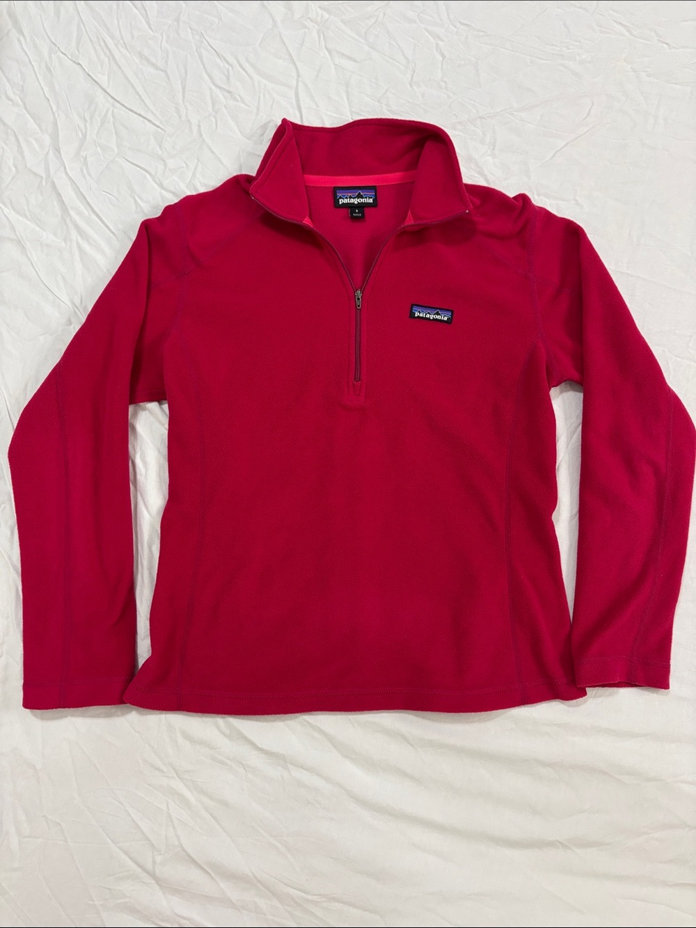 Patagonia Half-Zip Fleece Pullover - Dark/Hot Pink